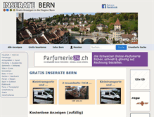 Tablet Screenshot of inserate-bern.ch